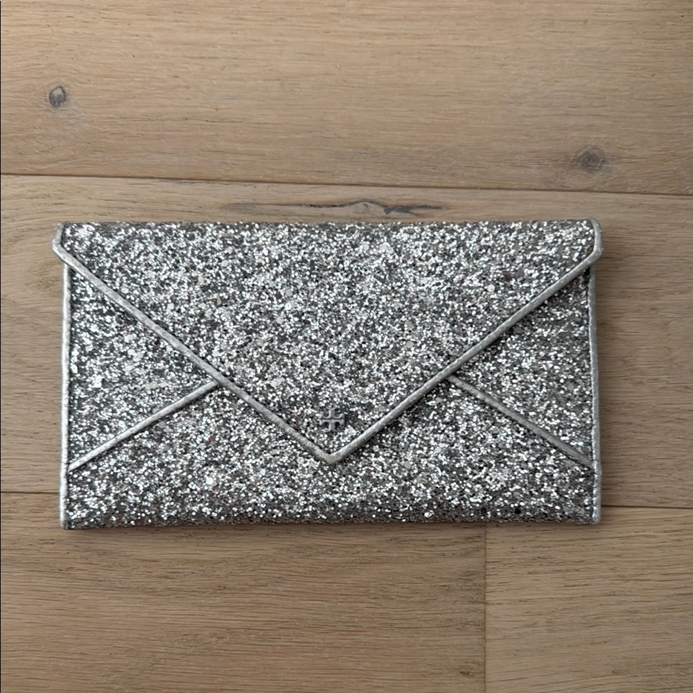 Tory Birch Glitter Encrusted Envelope Clutch